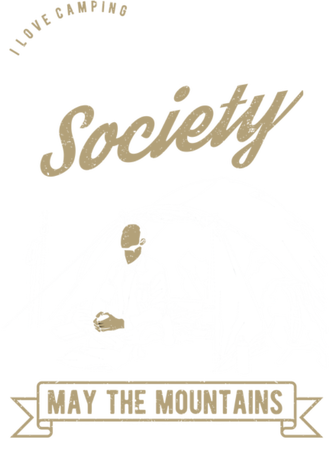 Nadruk Camping Society - Przód