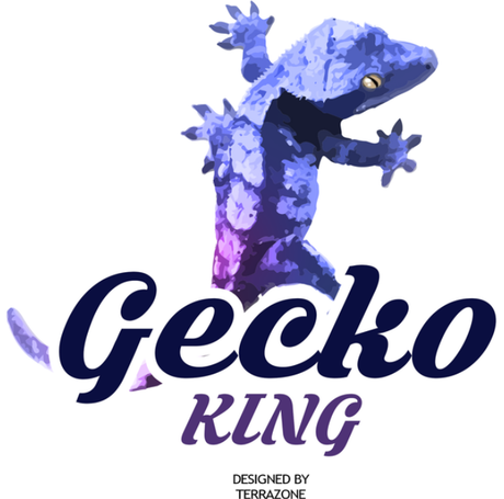 Nadruk gecko king - Przód