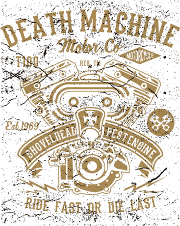 Nadruk Death Machine - Przód