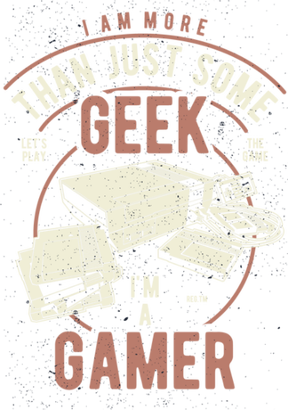 Nadruk Geek Gamer - Przód