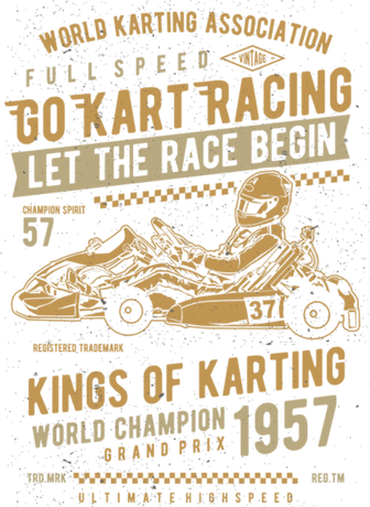 Nadruk Go Kart Racing - Przód