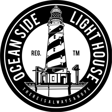 Nadruk Ocean Side Light House - Przód