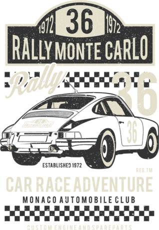 Nadruk Rally Monte Carlo - Przód