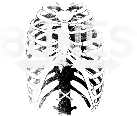 Nadruk Bad bones - Przód