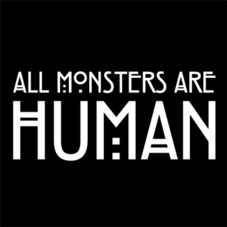 Nadruk All Monsters Are Human - Przód