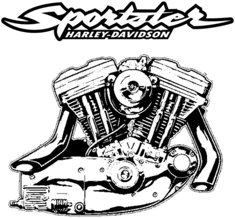 Nadruk H-D Sportster Evo Logo - Przód