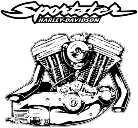 Nadruk H-D Sportster Evo Logo - Przód