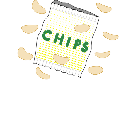 Nadruk chips - Przód