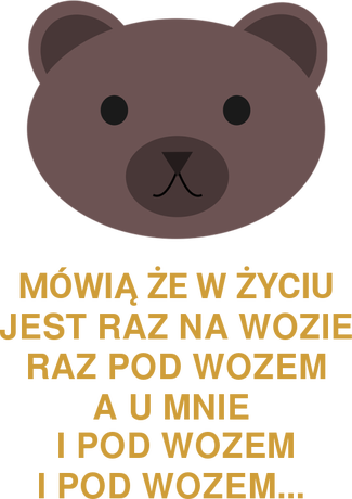 Nadruk PO WOZEM XD - Przód