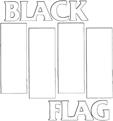 Nadruk Black Flag - Przód