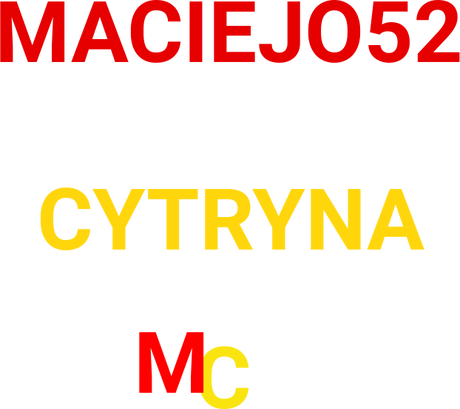 Nadruk MACIEJO52 I CYTRYNA - Przód