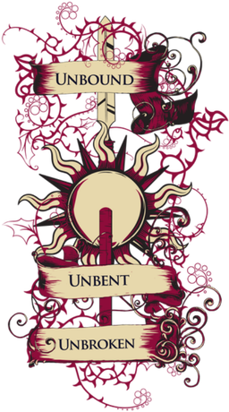 Nadruk Gra o tron - Unbowed, Unbent, Unbroken - Przód