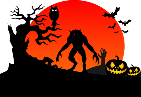 Nadruk Halloween widoczek 2 dziecięca - Przód
