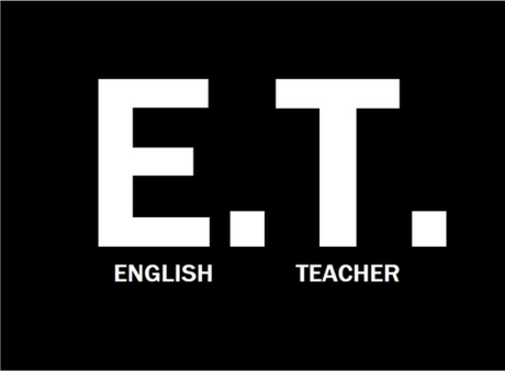 Nadruk E. T.  English Teacher - Przód