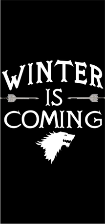 Nadruk Winter Is Coming 5 - Przód