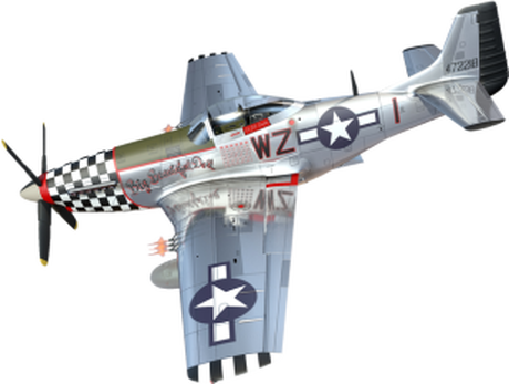 Nadruk Mustang P-51 - Przód