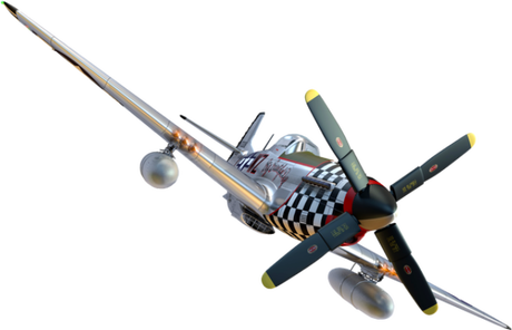 Nadruk Mustang P-51 przód - Przód