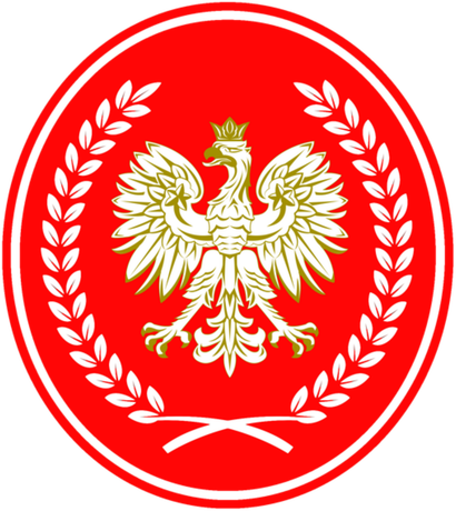 Nadruk Polska - godło - Przód