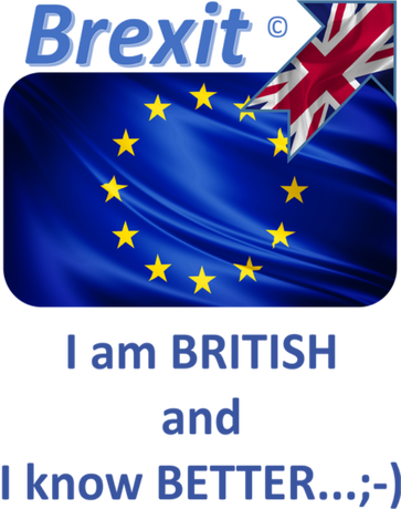 Nadruk FUNNY EU - I AM BRITISH - Przód