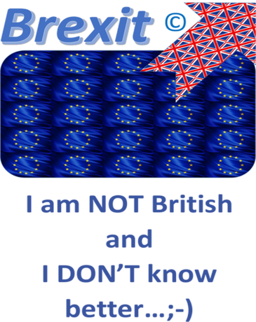 Nadruk FUNNY EU - I AM NOT BRITISH - Przód