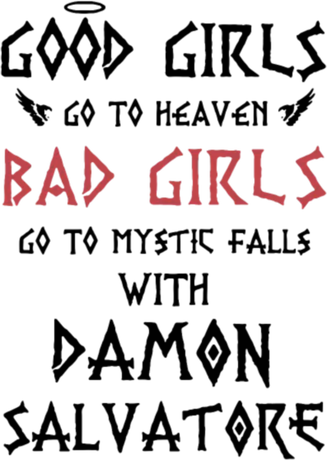 Nadruk Bad Girls Go to Mystic Falls with Damon - Przód