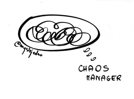 Nadruk #manager chaosu - Przód