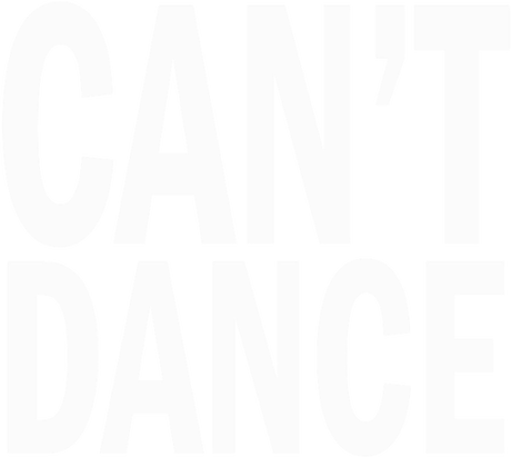 Nadruk Can't Dance - Przód