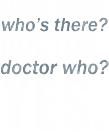 Nadruk Knock Knock Doctor Who - Przód