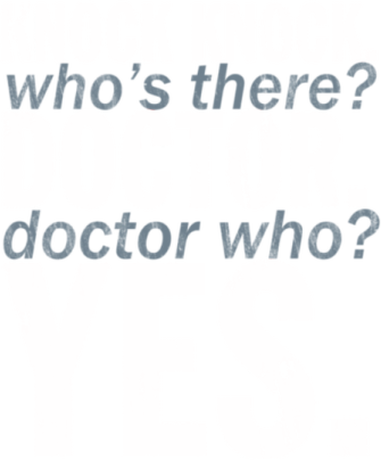 Nadruk Knock Knock Doctor Who - Przód