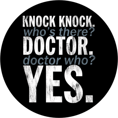 Nadruk Knock Knock Doctor Who - Przód