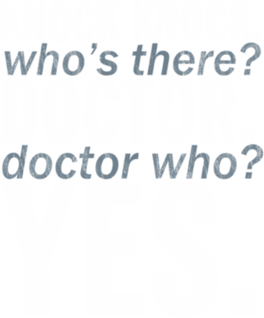 Nadruk Knock Knock Doctor Who - Przód