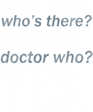 Nadruk Knock Knock Doctor Who - Przód