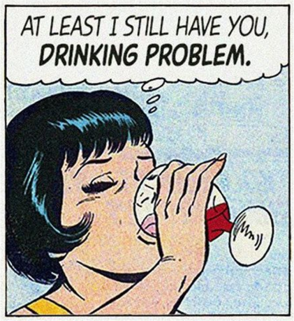 Nadruk AT LEAST I STILL HAVE YOU, DRINKING PROBLEM - Przód