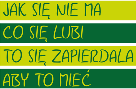 Nadruk Jak się nie ma co się lubi to się zapierdala aby to mieć - Przód