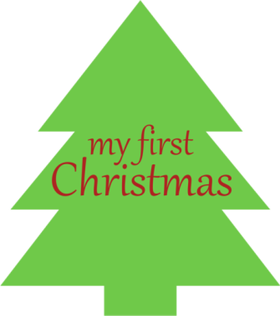 Nadruk my first Christmas - Przód