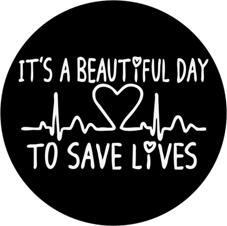 Nadruk It's Beautiful Day To Save Lives - Przód