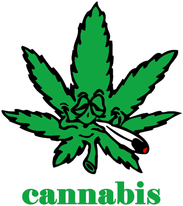 Nadruk cannabis - Przód