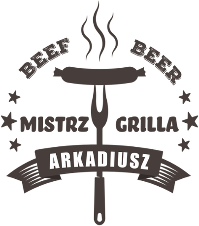 Nadruk Mistrz grilla - Arkadiusz - Przód