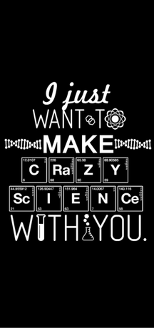 Nadruk Crazy Science With You - Przód