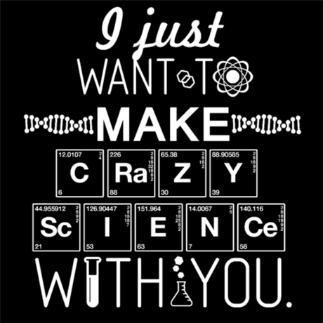 Nadruk Crazy Science With You - Przód