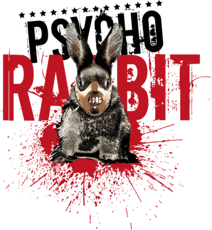 Nadruk Psycho rabbit - Przód