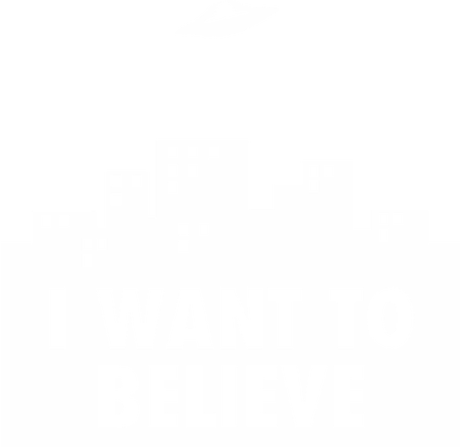 Nadruk I Want To Believe 2 - Przód