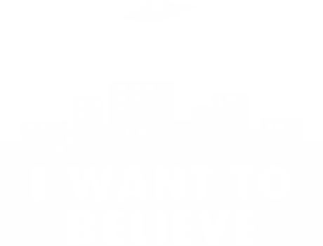 Nadruk I Want To Believe 2 - Przód
