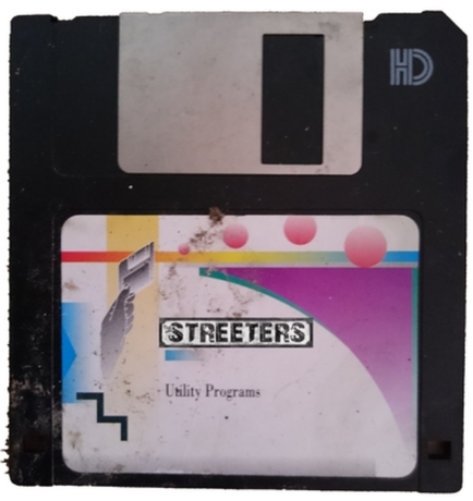 Nadruk The Streeters T-shirt floppy disk - Przód