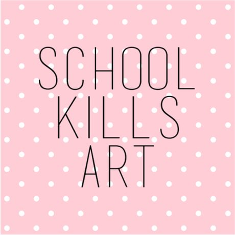 Nadruk School kills art - Przód