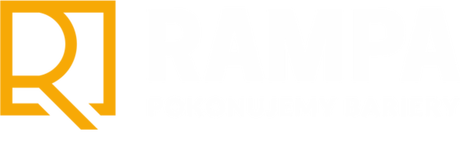 Nadruk Worko-plecak czarny. Logo portalu RAMPA - Przód