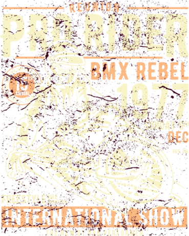 Nadruk BMX rider - Przód