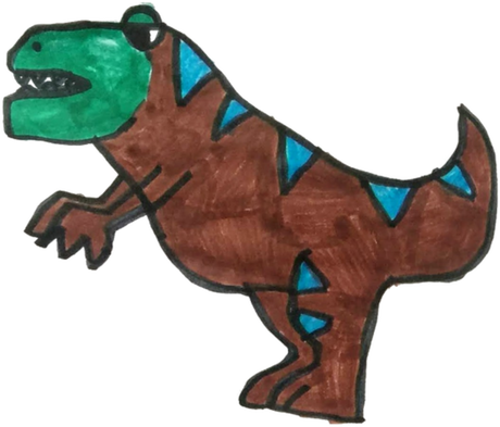 Nadruk Tyranozaur - Przód