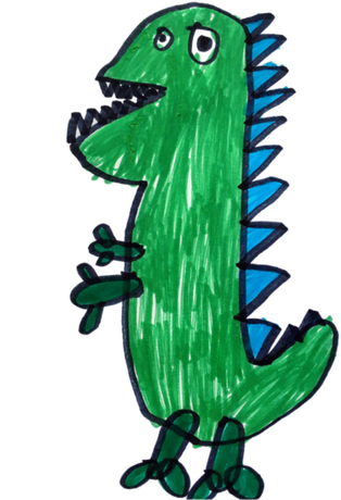 Nadruk Dinozaur George'a - Przód