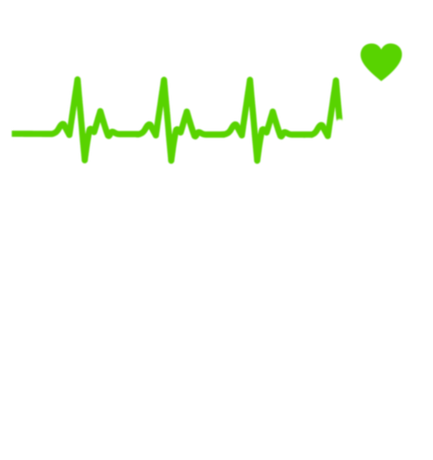 Nadruk Męska Gamer Heartbeat - Przód